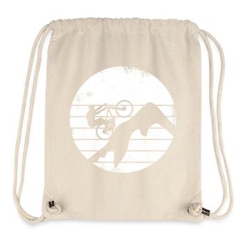 Mountain bikers - Stanley/Stella Recycled Gym Bag - natural - Front