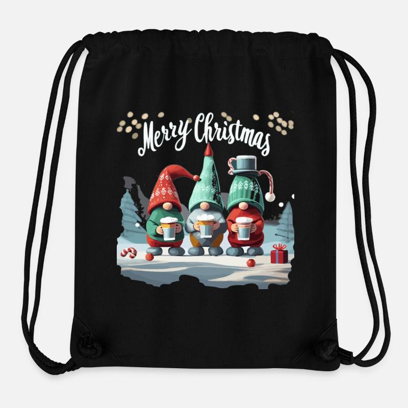 JOYEUX NOËL - Sac à cordon recyclé Stanley/Stella - noir