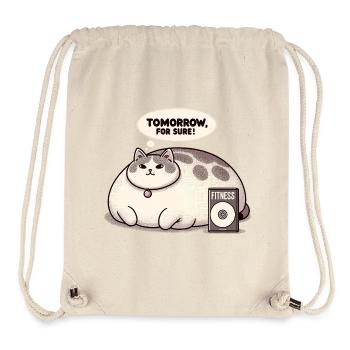 Fitness grouch cat - Stanley/Stella Recycled Gym Bag - natural - Front