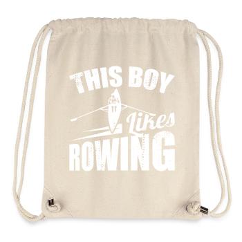 Rowing boy - Stanley/Stella Recycled Gym Bag - natural - Front