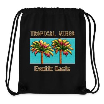 TROPICAL VIBES Exotic Haven - Stanley/Stella Recycled Gym Bag - black - Front