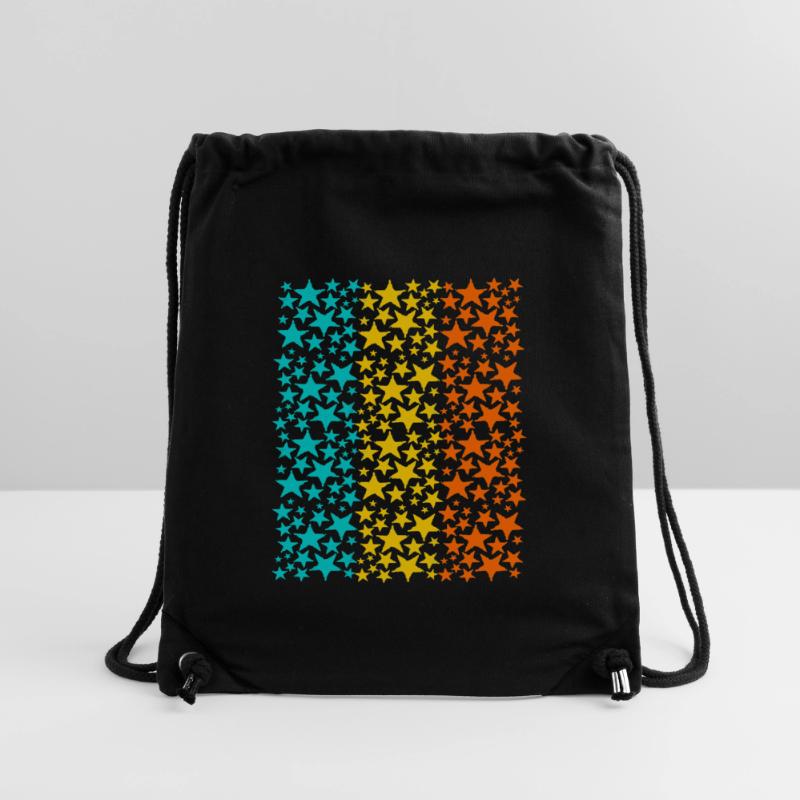 Glowing Rainbow Stars Pattern Stanley/Stella Recycled Gym Bag