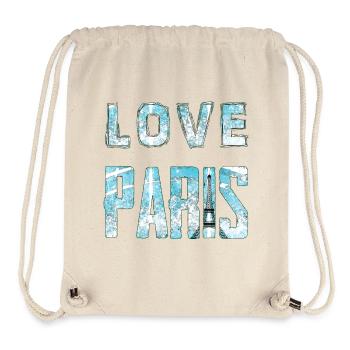 Love Paris Design d’effet d’eau - Sac à cordon recyclé Stanley/Stella - blanc naturel - Devant
