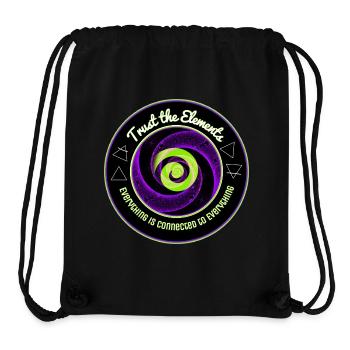 Elemente Spiral-Einheit - Stanley/Stella recycelter Gym Bag - Schwarz - Vorne