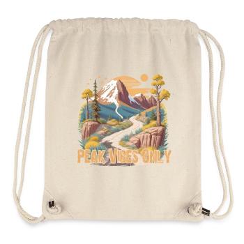 Hiking, Mountains - Stanley/Stella Recycled Gym Bag - natural - Front