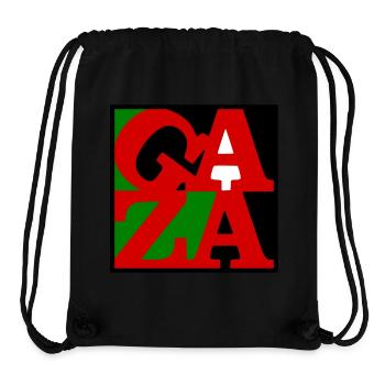 Gaza poster - Stanley/Stella recycelter Gym Bag - Schwarz - Vorne