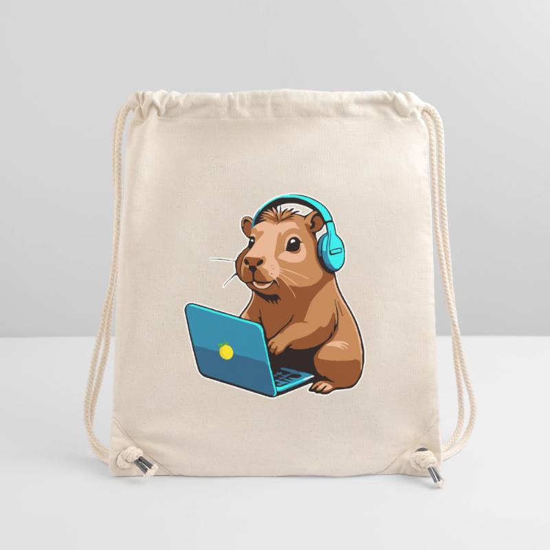 Capybara Programmer Coder Computer Stanley/Stella Recycled Gym Bag