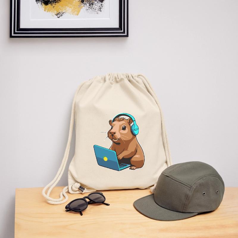Capybara Programmer Coder Computer Stanley/Stella Recycled Gym Bag