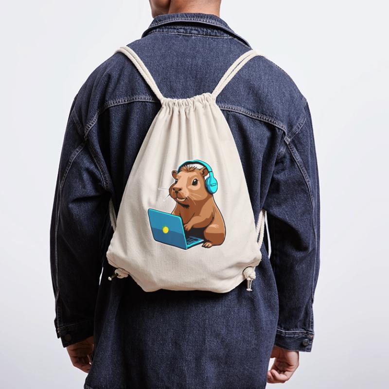 Capybara Programmer Coder Computer Stanley/Stella Recycled Gym Bag