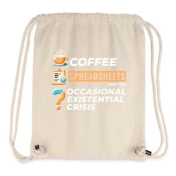 Accountant Bookkeeping Coffee Spreadsheets Funny - Stanley/Stella Recycled Gym Bag - natural - Front