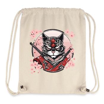 Demonic Kawaii Neko Samurai : cat samurai - Stanley/Stella Recycled Gym Bag - natural - Front
