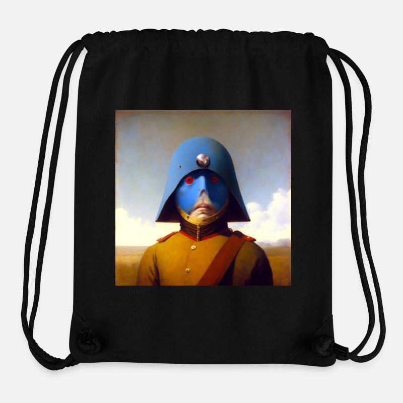 Surréaliste 10 - Sac à cordon recyclé Stanley/Stella - noir