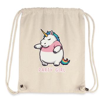 Unicorn Party Girl - Stanley/Stella Recycled Gym Bag - natural - Front