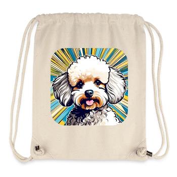 Cute Toy Poodle II - Stanley/Stella Recycled Gym Bag - natural - Front