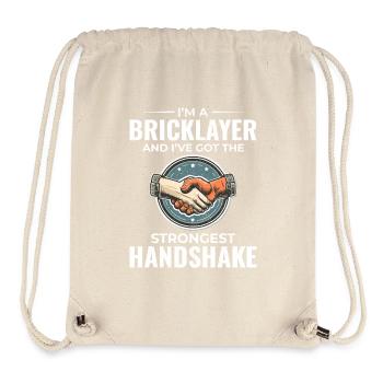 Bricklayer Wit: Crafting Solid Handshakes - Stanley/Stella Recycled Gym Bag - natural - Front