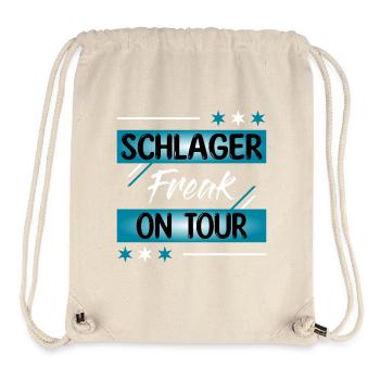Schlagerfreak on tour - Stanley/Stella recycelter Gym Bag - Naturweiß - Vorne