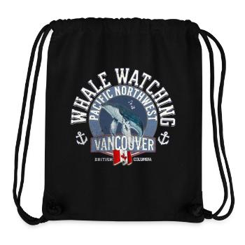 Whale watching pacific northwest 2 - Stanley/Stella Recycled Gym Bag - black - Front