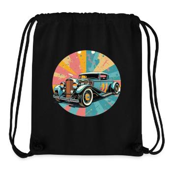 Hot Rod rétro - Sac à cordon recyclé Stanley/Stella - noir - Devant