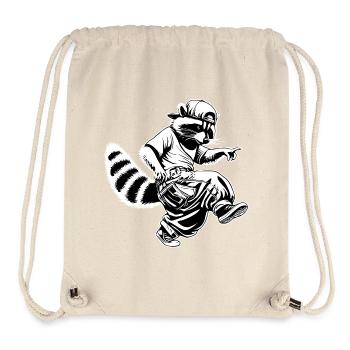 Hiphop Raccoon - Stanley/Stella Recycled Gym Bag - natural - Front