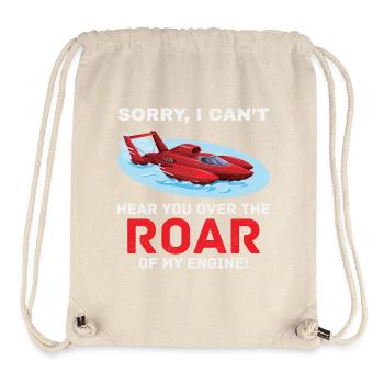 Wasserflugzeug Rennen Motor Brüllen Wassersport - Stanley/Stella recycelter Gym Bag - Naturweiß - Vorne