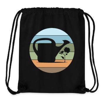 Watering Can Gardener Garden Love Flowers Plants - Stanley/Stella Recycled Gym Bag - black - Front
