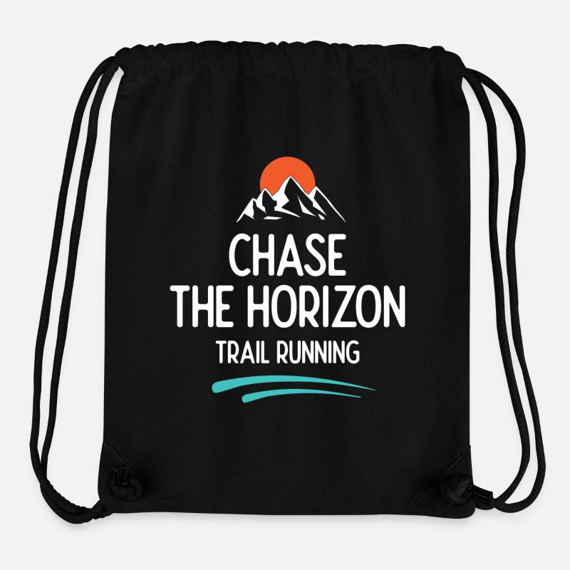 Course sur sentier - Chase The Horizon - Sac à cordon recyclé Stanley/Stella - noir
