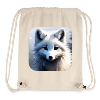 Cool Polar Fox - Stanley/Stella Recycled Gym Bag - natural - Front