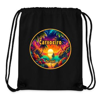 Carvoeiro Portugal Algarve sunset - Stanley/Stella Recycled Gym Bag - black - Front