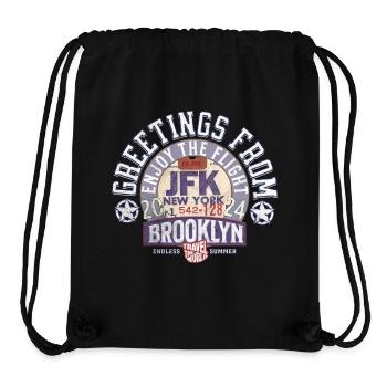 Greetings from Brooklyn - Stanley/Stella Recycled Gym Bag - black - Front
