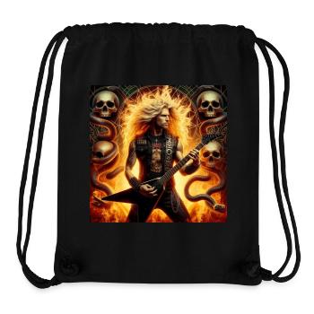 Metal guitarist in the underworld - Stanley/Stella Recycled Gym Bag - black - Front