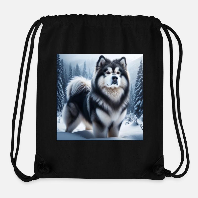Alaskan malamute - Stanley/Stella recycelter Gym Bag - Schwarz