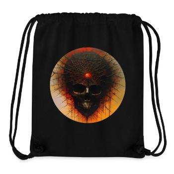 Düsterer Horror Totenkopf - Stanley/Stella recycelter Gym Bag - Schwarz - Vorne