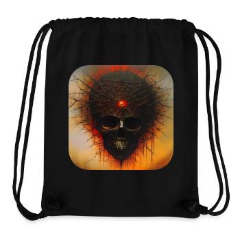 Dark Horror Skull - Stanley/Stella Recycled Gym Bag - black - Front