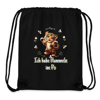 Hummeln im Po Tiger - Stanley/Stella recycelter Gym Bag - Schwarz - Vorne