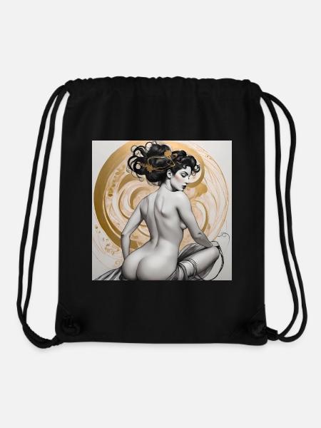 Grace, digital art - Stanley/Stella Recycled Gym Bag - black