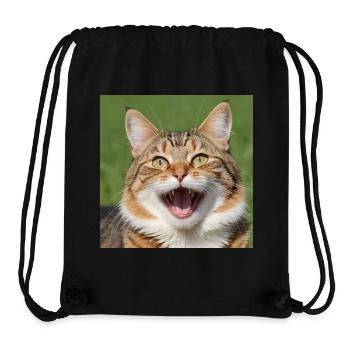 Katze - Stanley/Stella recycelter Gym Bag - Schwarz - Vorne