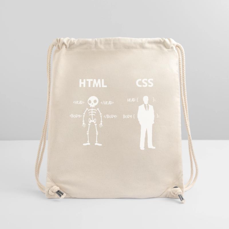 Code Css C++ Php Java Développeur Code Scripting Sac à cordon recyclé Stanley/Stella