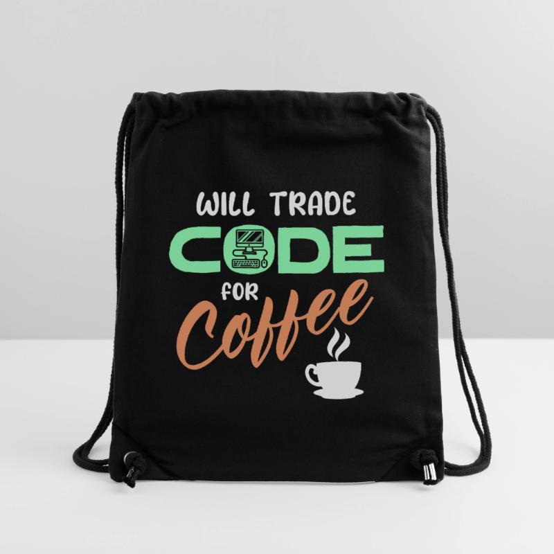 Programmeur, Développeur, Instruction de code, Ordinateur Sac à cordon recyclé Stanley/Stella