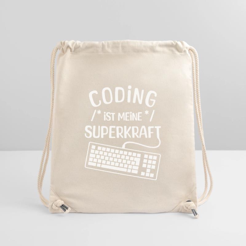 Instruction de script de code Développeur Computergeek Sac à cordon recyclé Stanley/Stella