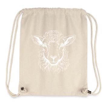 Lamb Portrait - Stanley/Stella Recycled Gym Bag - natural - Front