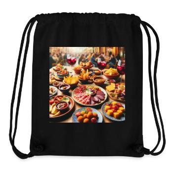 Spanische Tapas - Stanley/Stella recycelter Gym Bag - Schwarz - Vorne