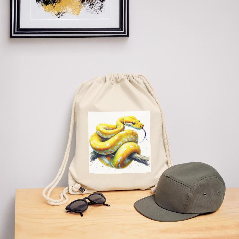Gelbe Python Stanley/Stella recycelter Gym Bag