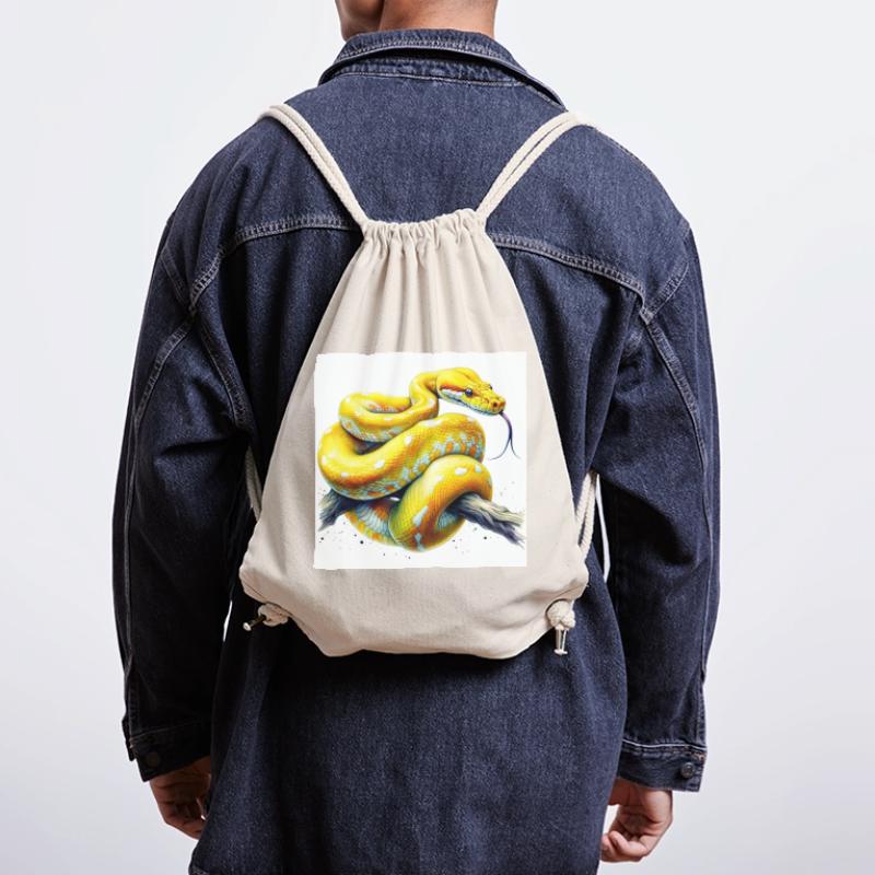 Gelbe Python Stanley/Stella recycelter Gym Bag