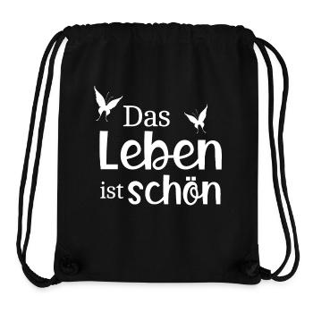 Leben - Stanley/Stella recycelter Gym Bag - Schwarz - Vorne