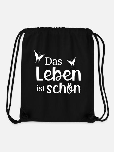Leben - Stanley/Stella recycelter Gym Bag - Schwarz