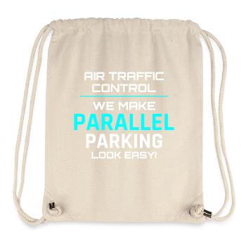 Contrôleur de la circulation aérienne ATC Aviation Humour Avion - Sac à cordon recyclé Stanley/Stella - blanc naturel - Devant