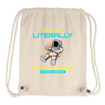 Luft- und Raumfahrtingenieur Astronaut Raketenwissenschaftler - Stanley/Stella recycelter Gym Bag - Naturweiß - Vorne