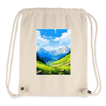 Pyrenäen-Nationalpark Frankreich Reiseplakat WPA - Stanley/Stella recycelter Gym Bag - Naturweiß - Vorne