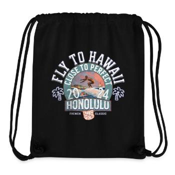 Fly to Hawaii close to perfect vintage - Sac à cordon recyclé Stanley/Stella - noir - Devant