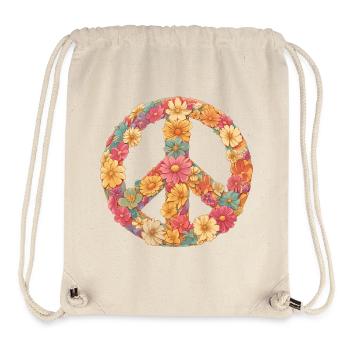 Fleure love and peace - Stanley/Stella Recycled Gym Bag - natural - Front
